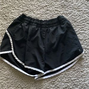 Black athletic shorts